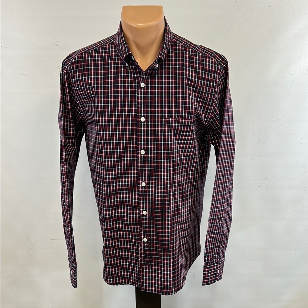 J. Crew long sleeve button down collar shirt.  L